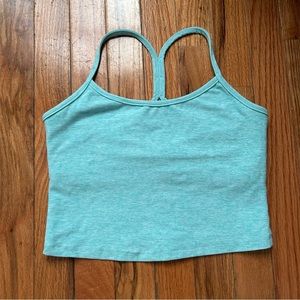 Beyond yoga aqua slim racer back crop tank small